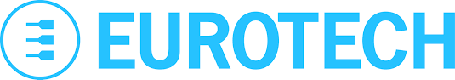 The eurotech logo on a white background.