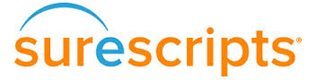 Surescripts logo on a white background.