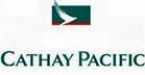 Cathay pacific logo on a white background.