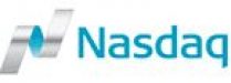 The nasdaq logo on a white background.