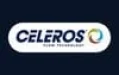 Celero's logo on a dark blue background.