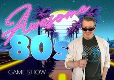 A man holding a microphone.