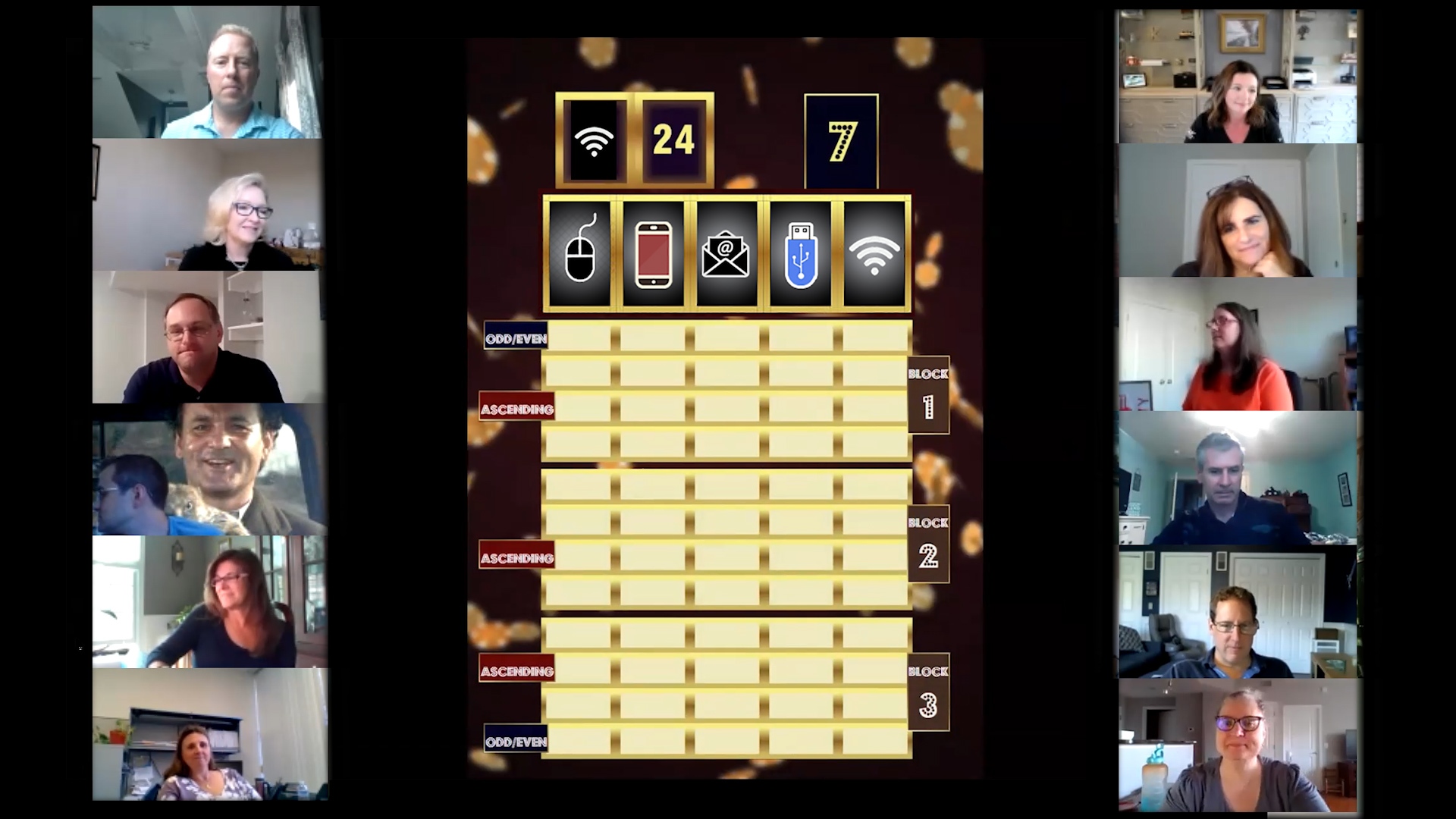 A group of people in a video game.