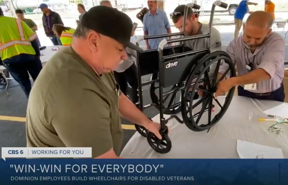 Dominion Employees Build Wheelchairs for Disabled Veterans