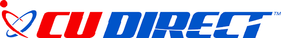 Cu direct logo on a white background.