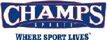 Champs sports logo on a white background.