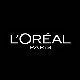 L'oreal paris logo on a black background.