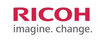 Ricoh imagine change logo on a white background.