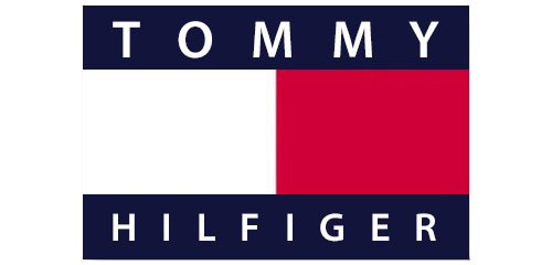 Tommy hilfiger logo on a white background.