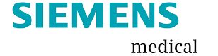 Siemens medical logo on a white background.