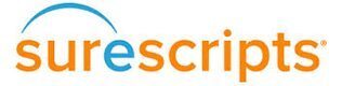 Surescripts logo on a white background.