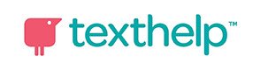The texthelp logo with a bird on it.