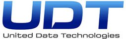 The udt logo on a white background.