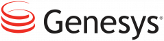 The genesisys logo on a black background.
