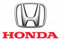 The honda logo on a white background.