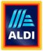 The aldi logo on a white background.