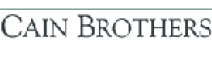 The cain brothers logo on a white background.