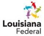 Louisiana federal logo on a white background.