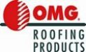 Omg roofing products logo.