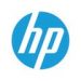 Hp logo on a white background.