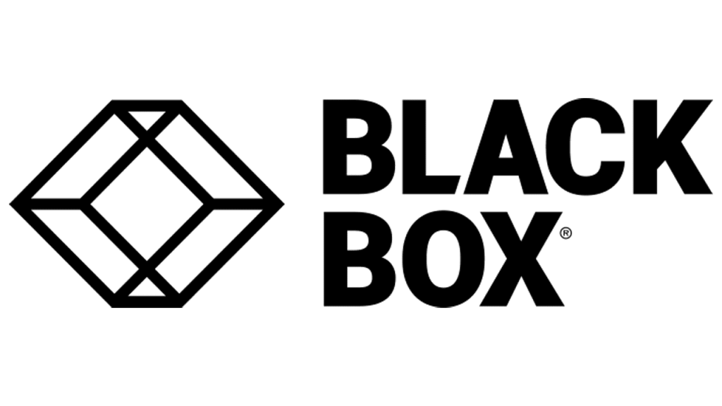 The black box logo on a green background.