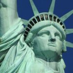 A close up of the statue of liberty, perfect for corporate events in NYC.