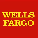 Wells fargo logo on a red background.