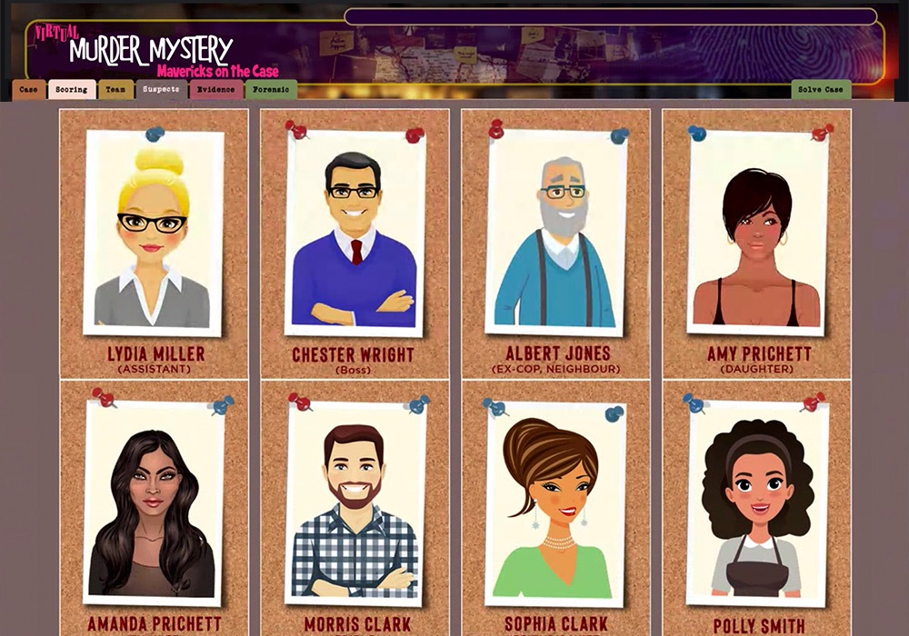 A picture of a group of people on a computer screen.