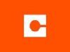 A logo with the letter c on an orange background.